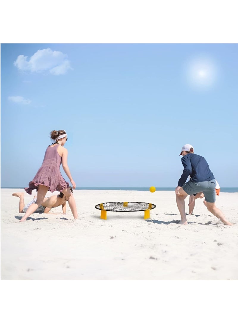 SportQ® Spike Ball - Circular Bounce Net for Training and Group Play - Suitable for the Beach, Park, and Exercise - Easy to Set Up with Carrying Bag - Image 4